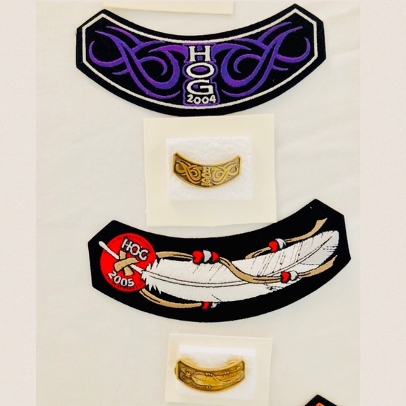NEW HOG 🏍 ROCKER PATCH & PIN SETS - collectors - Picture 6 of 10